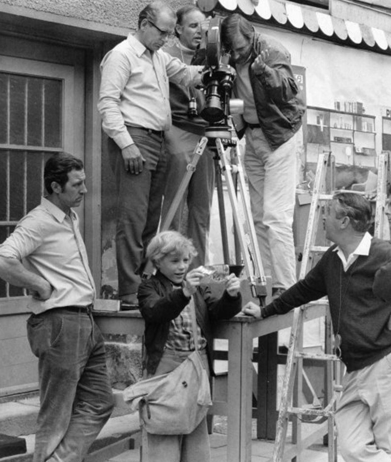 The filming of the Gold Ticket scene